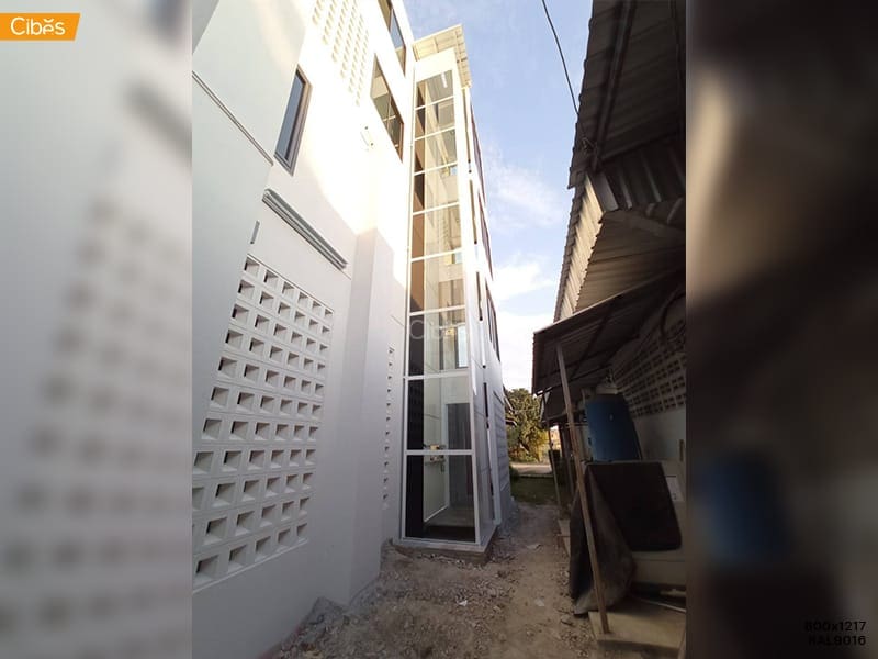 Vanda cibes lift home elevator 800x1217RAL9016 wa1