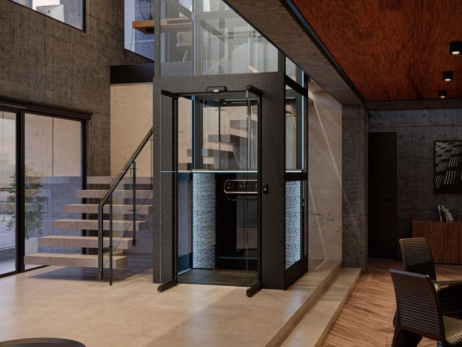 what is a lift door 04 ภาพลิฟท์ประตูเปิดแบบบานคู่ (Double-hinged saloon door หรือ Saloon Door)