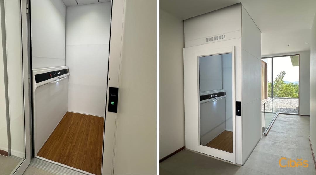 cibes Classic ลิฟท์ภายใน 4 ชั้น ภูเก็ต Indoor and Outdoor Cibes Lift Solution for our customer in Phuket | We create your own design with our lift configurator.