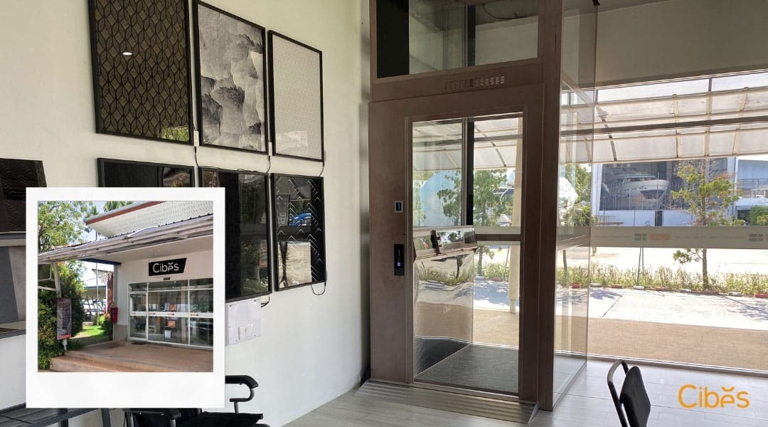 cibes phuket showroom 01 โชว์รูมของ Cibes Lift สาขาภูเก็ต ที่พร้อมให้ทุกท่านเข้าไปทดลองใช้ลิฟท์