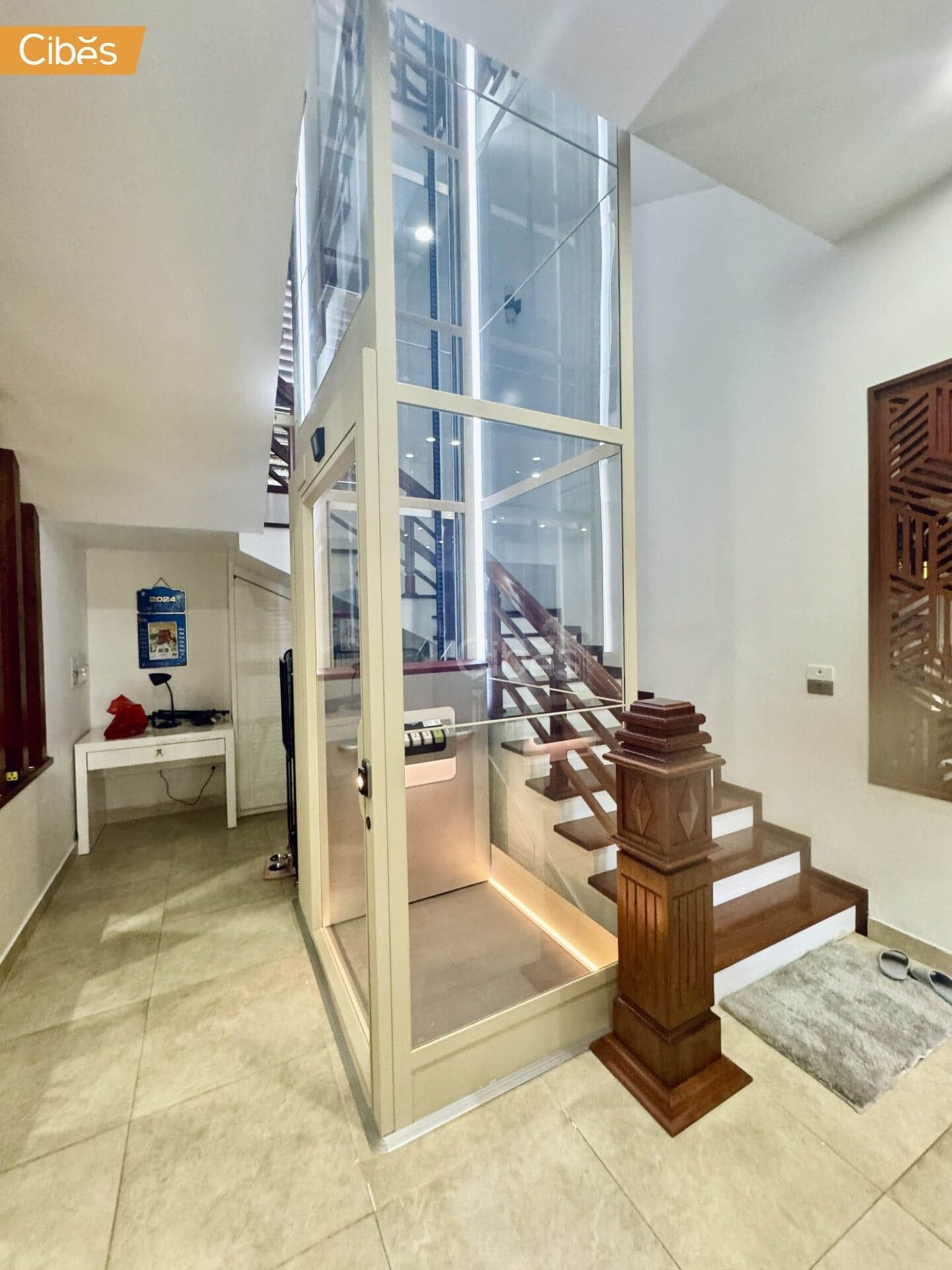 Cibes Cloud Plus home elevator Oyster White 3 Cibes Cloud Plus home elevator Oyster White 3