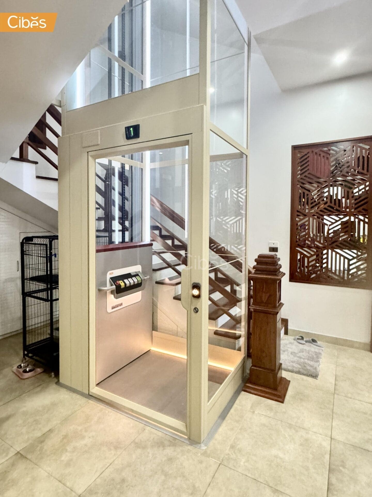 Cibes Cloud Plus home elevator Oyster White 4 Cibes Cloud Plus home elevator Oyster White 4