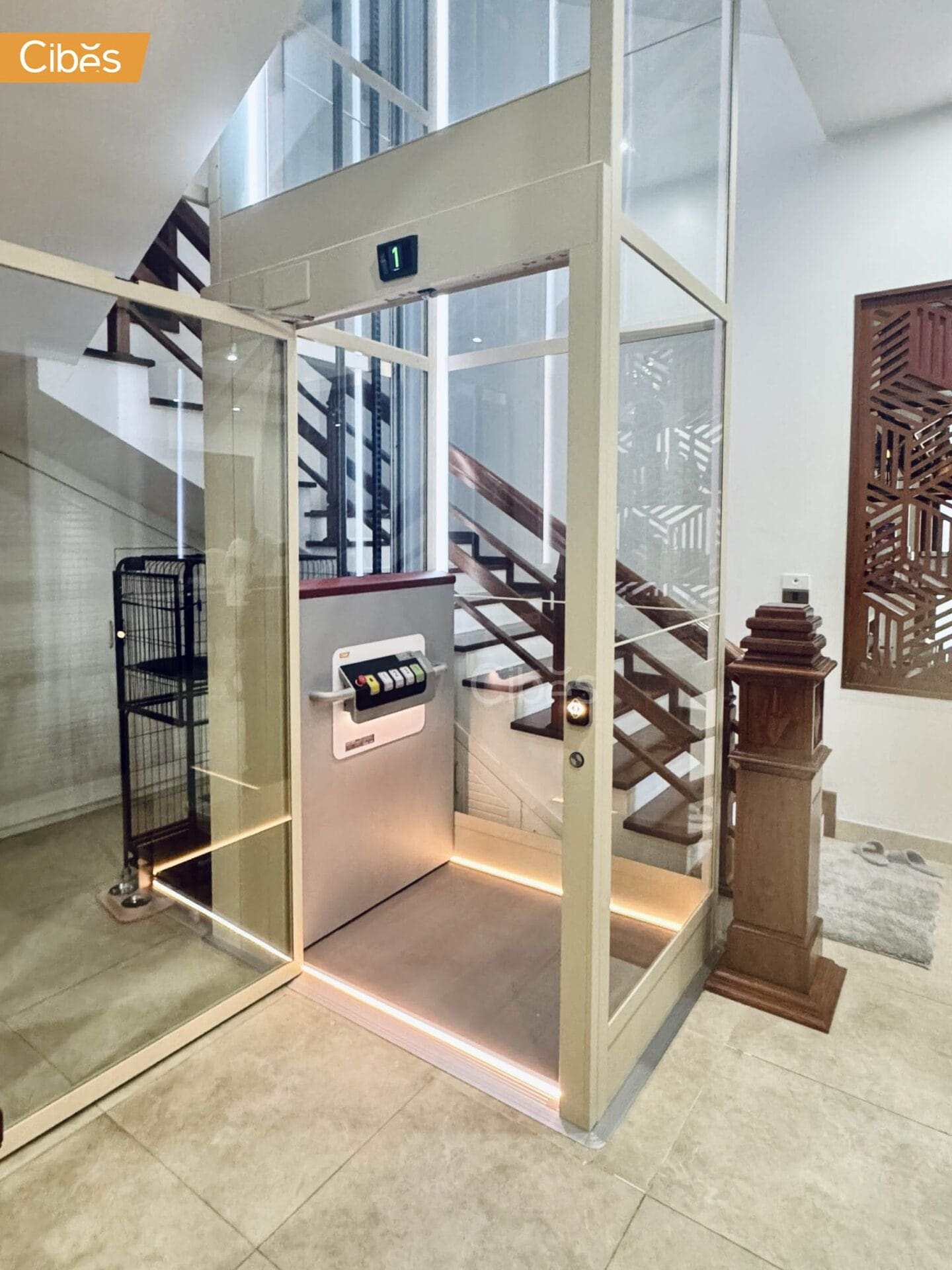 Cibes Cloud Plus home elevator Oyster White 5 Cibes Cloud Plus home elevator Oyster White 5