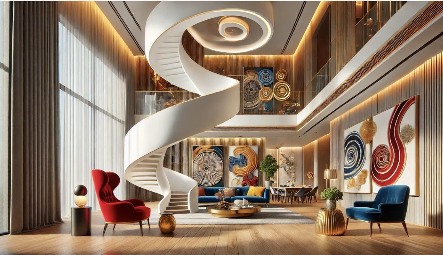 7 interior design trend 2025 07 การออกแบบที่มีจุดดึงดูดสายตา