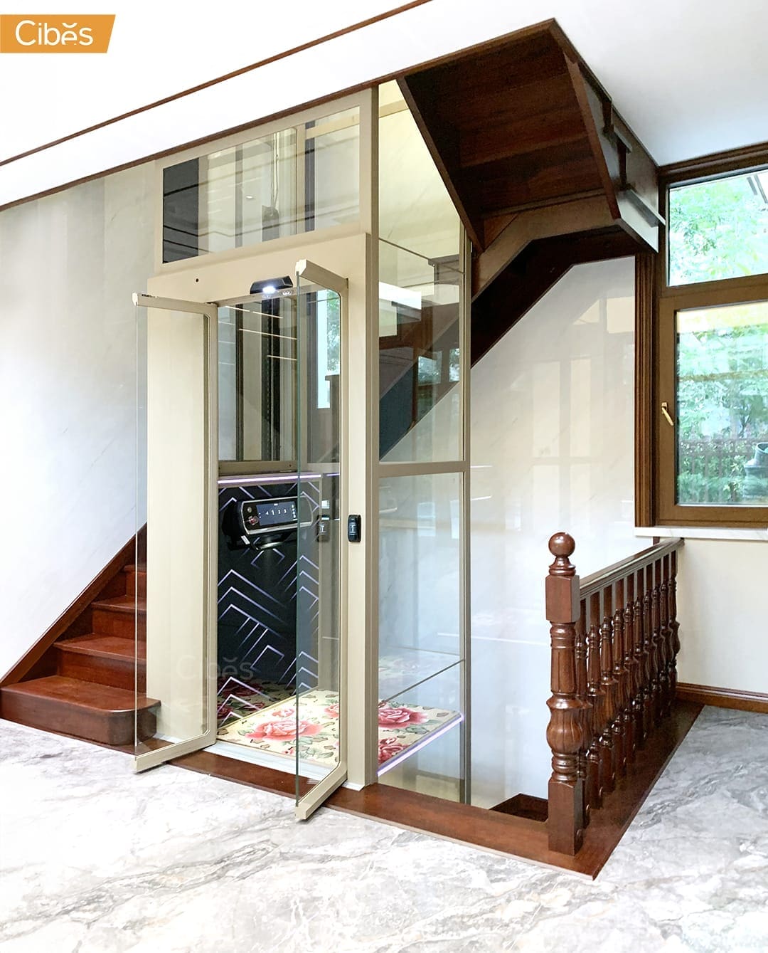 Cibes V80Gly 935×850 ลิฟต์ขนาดเล็ก ลิฟท์กลางบันได 4 Cibes V80Gly 935x850 ลิฟต์ขนาดเล็ก ลิฟท์กลางบันได 4