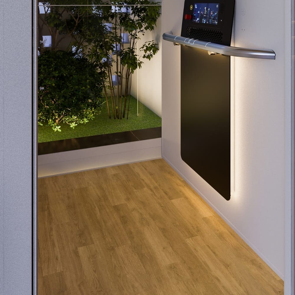 Woodveneer flooring with Cibes Air2